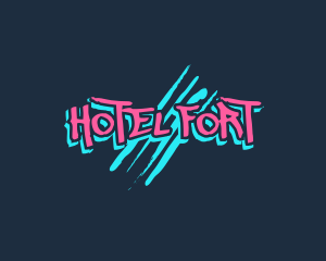 Graffiti Neon Paint logo design