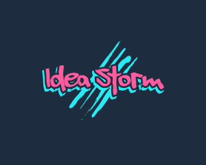 Graffiti Neon Paint logo design