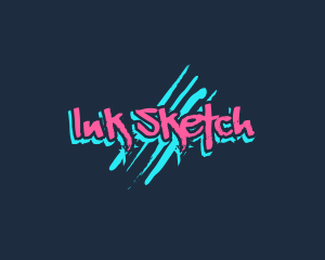 Graffiti Neon Paint logo design