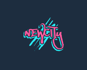 Graffiti Neon Paint logo design