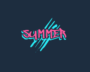 Graffiti Neon Paint logo design