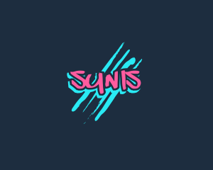 Graffiti Neon Paint logo design