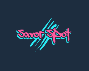 Graffiti Neon Paint logo design