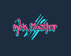 Graffiti Neon Paint logo design