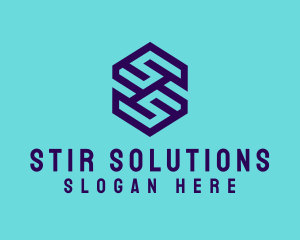 Generic Hexagon Letter SS logo design