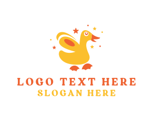 Bird - Playful Duckling Bird logo design