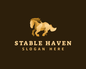 Luxury Horse Stallion  logo design