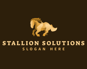 Stallion - Luxury Horse Stallion logo design