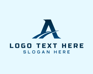 Transportation - Express Logistics Letter A logo design