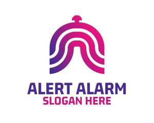 Warning - Timer Bell Alarm logo design