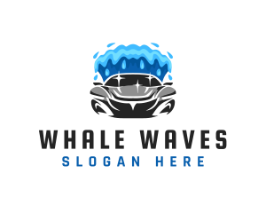 Car Wash Wave Splash logo design