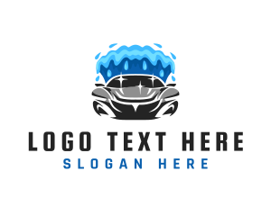 Splash - Car Wash Wave Splash logo design