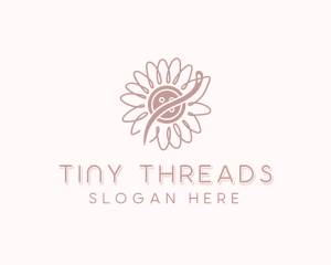 Sunflower Handmade Sewing logo design