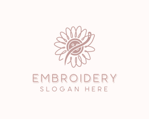 Sunflower Handmade Sewing logo design