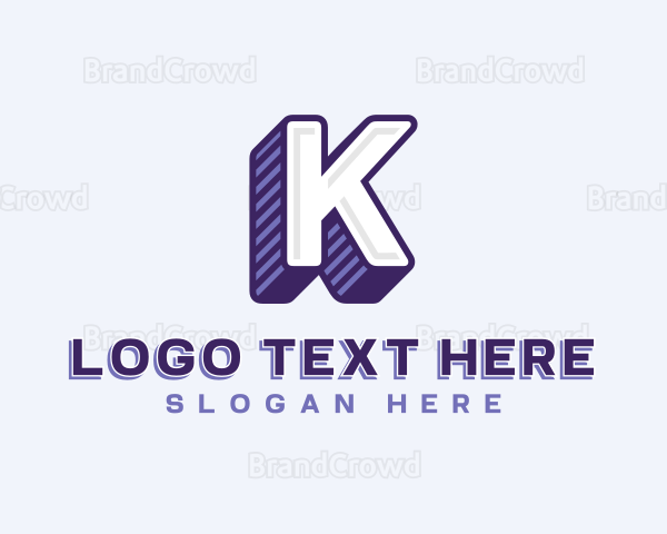 Professional Business Letter K Logo