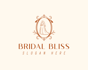 Bride - Bridal Wedding Dress logo design