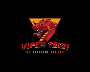 Gaming Viper Snake  logo design