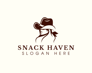 Cowgirl Fashion Hat logo design