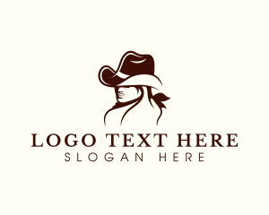 Cowgirl Fashion Hat Logo