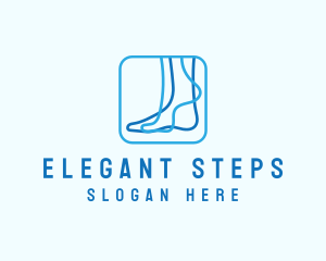 Blue Foot Reflexology logo design