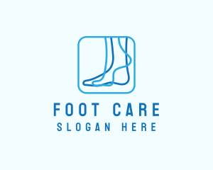 Blue Foot Reflexology logo design