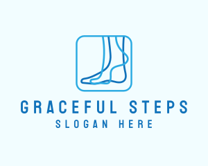 Blue Foot Reflexology logo design