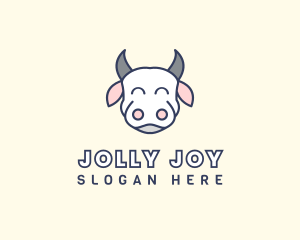 Jolly - Happy Cow Cattle Animal logo design