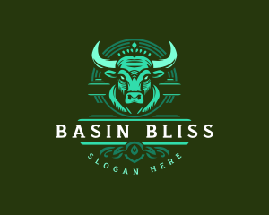 Bull Ranch Horn logo design