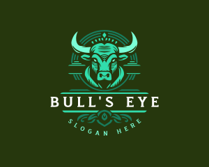 Bull Ranch Horn logo design