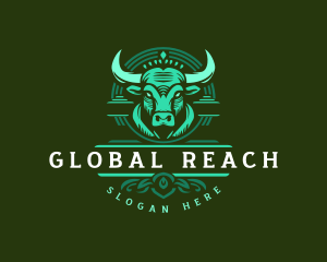 Bull Ranch Horn logo design