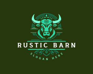 Bull Ranch Horn logo design