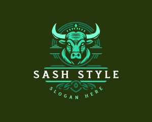 Bull Ranch Horn logo design