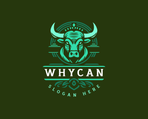 Bull Ranch Horn logo design