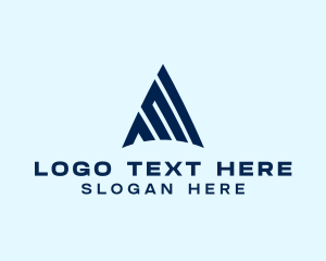General - Modern Triangle Letter A logo design