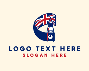 Union Jack - Big Ben Britain logo design