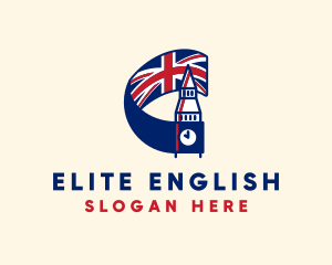 English - Big Ben Britain logo design