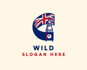 Union Flag - Big Ben Britain logo design