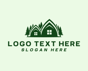 Structure - Cabin House Structure logo design