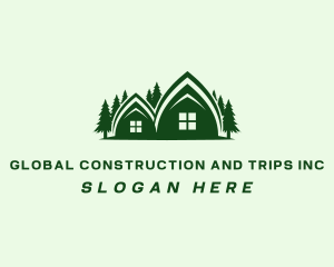 Broker - Cabin House Structure logo design