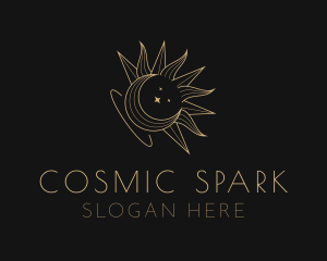 Cosmic Moon Eclipse logo design