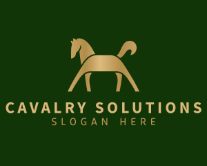 Cavalry - Equestrian Horse Ranch logo design
