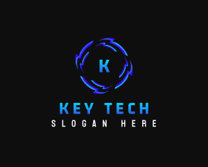 Futuristic Software Technology logo design