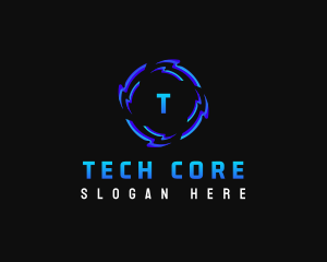 Futuristic Software Technology logo design