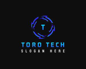 Futuristic Software Technology logo design