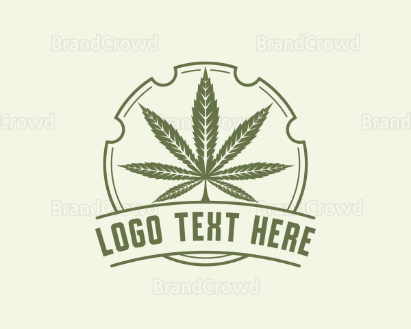 Weed Marijuana Ganja Logo