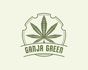 Weed Marijuana Ganja logo design