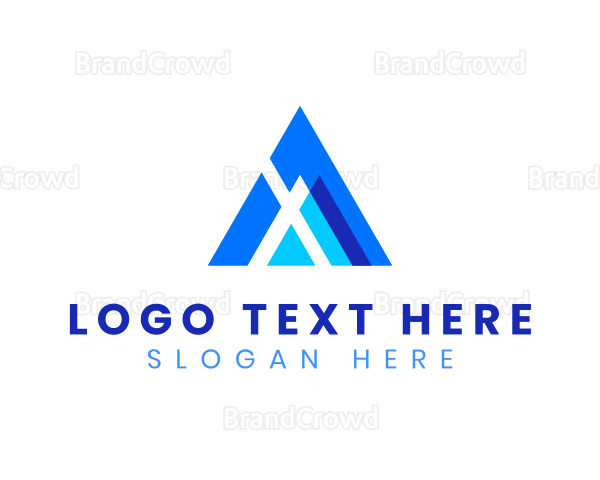 Modern Brand Company Letter A Logo