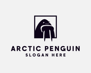 Arctic Walrus Animal logo design