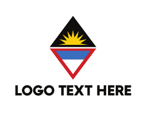 Destination - Antigua & Barbuda Symbol logo design