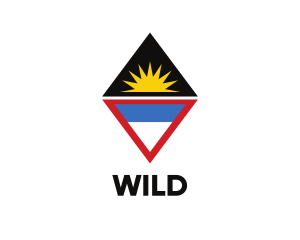 Uk Flag - Antigua & Barbuda Symbol logo design